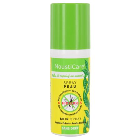 Mousticare spray peau antimoustique, spray de 50 ml