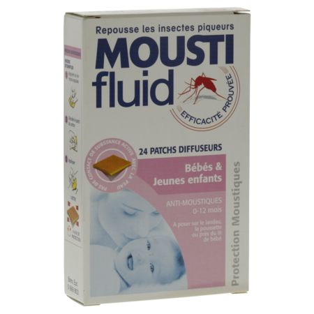 Moustifluid patch diffuseur 0/12 mois, x 24