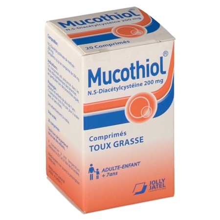 Mucothiol 200 mg, 20 comprimés pelliculés