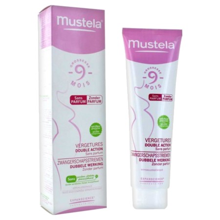 Mustela crème vergetures double action sans parfum - 150ml 