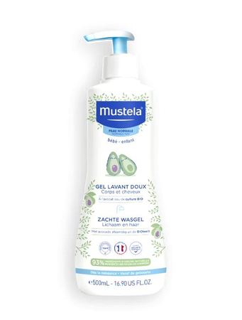 Mustela Bébé Gel Lavant Doux Corps et Cheveux, 500ml