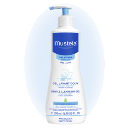 Mustela gel dermo-nettoyant peau/cheveux mustela bébé 500ml