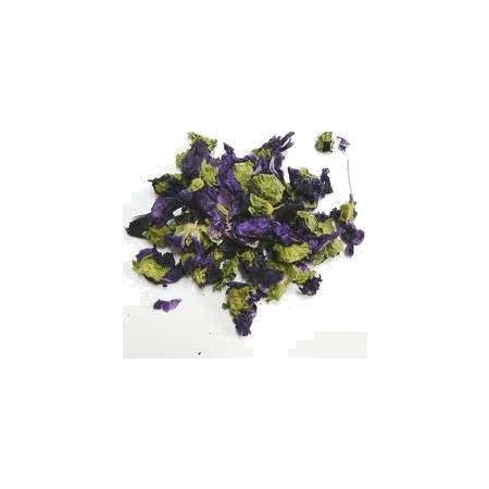 Marque verte mauve fleur, 25 g de tisane en vrac