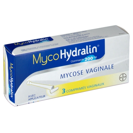 Mycohydralin 200 mg, 3 comprimés vaginaux