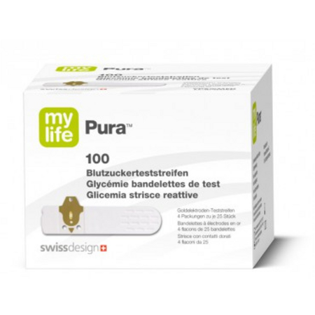 Mylife Pura bandelettes de test, 100 unités