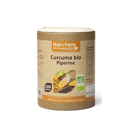 Nat&form eco resp curcuma+pipér bio gél b/200