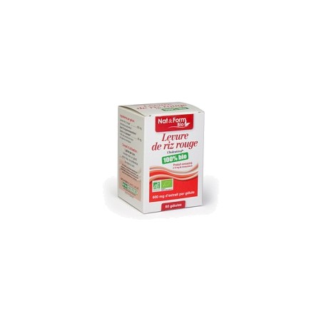 Nat&Form levure de riz rouge 600 mg, 90 gélules