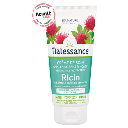 Natessance Crème de Soin Capillaire, Tube de 100 ml