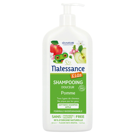 Natessance Shampooing Kids Bio Pomme, 500 ml