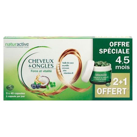 Naturactive cheveux&ongles + 1 offert