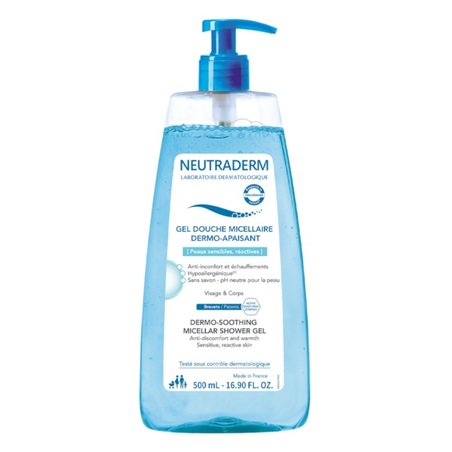 Neutraderm Gel douche Micellaire Dermo-apaisant, 500 ml