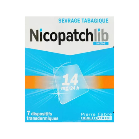 NicopatchLib Nicotine 14mg/24h, 7 Dispositifs Transdermiques