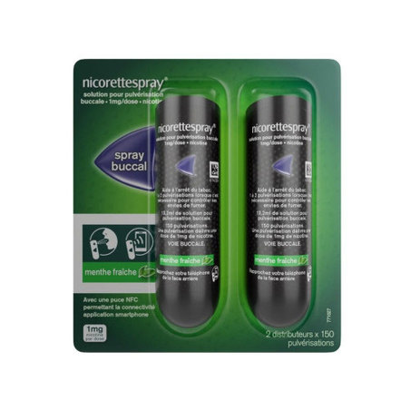 Nicorettespray Menthe Fraîche 1 mg / Dose, 2 Sprays