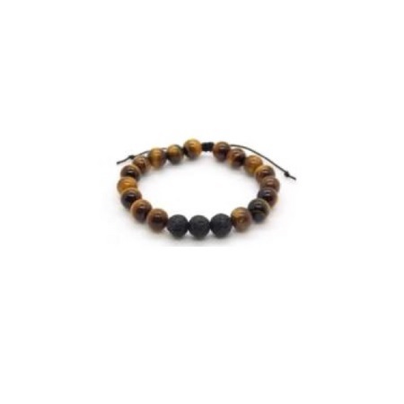 Nildor Bracelet Diffuseur Huiles essentielles Oeil du tigre