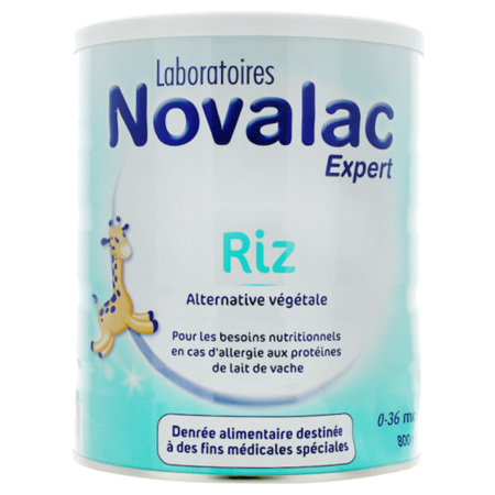 Novalac Riz Lait Alternative Végétale 0-36 Mois, 800 g