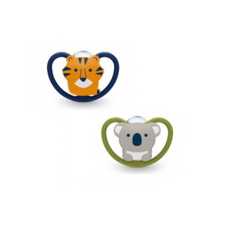 Nuk Sucettes Space Koala et Tigre Taille 2