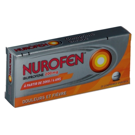 Nurofen 200 mg, 20 comprimés enrobés