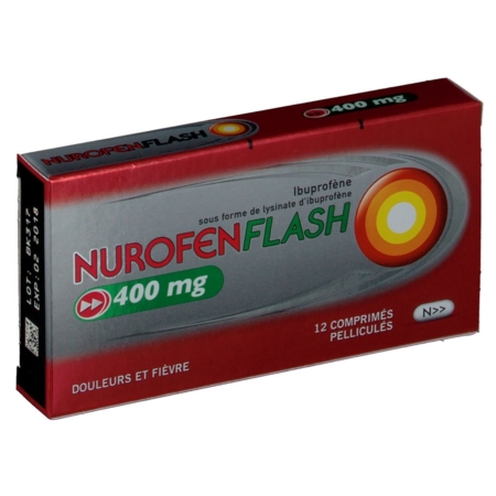 Nurofenflash 400 mg, 12 comprimés pelliculés