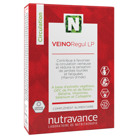 Nutravance VEINORegul LP, Boite de 30 comprimés