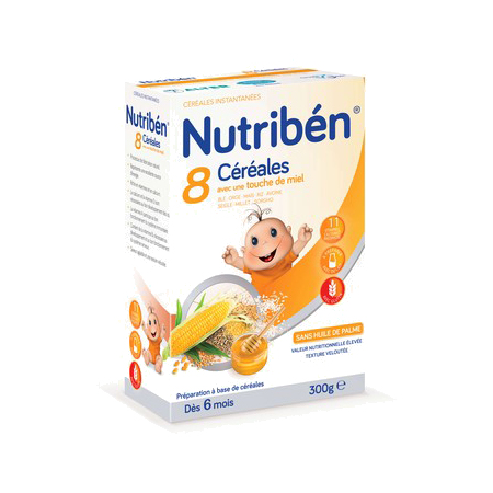 Nutribén 8 Céréales avec une touche de Miel, 300 g