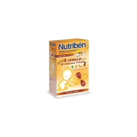 Nutribén 8 céréales et miel 4 fruits - 300g