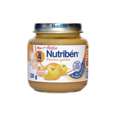 Nutribén mon premier potito pomme golden - pot de 130g