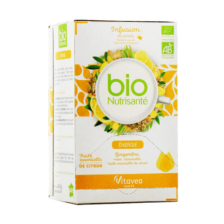 Nutrisanté Bio Infusion Énergie, 20 Sachets