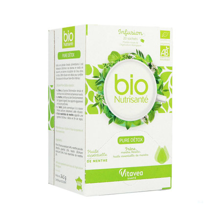 Nutrisanté Bio Infusion Pure Détox, 20 Sachets