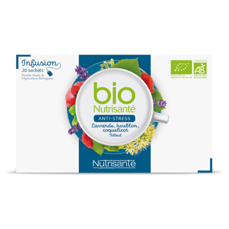 Nutrisanté Infusion Bio Anti-Stress, 20 Sachets