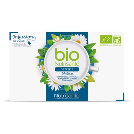 Nutrisanté Infusion Bio Détente, 20 Sachets