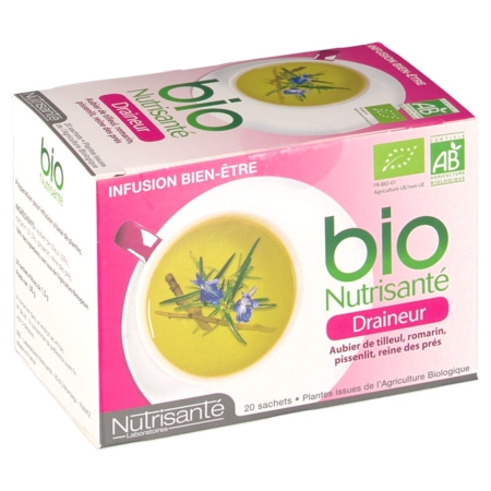 Nutrisante infusion bio draineur sachet 20