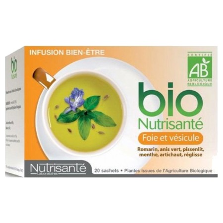 Nutrisante infusion bio foie vesicule sachet 20