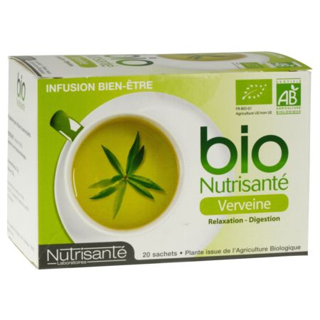 Nutrisante infusion bio verveine sachet 20