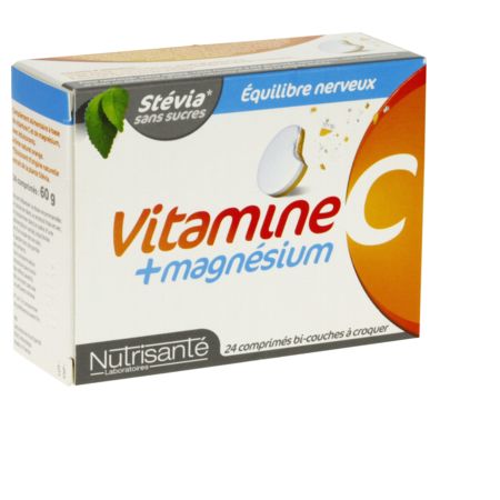 Nutrisante vitamine c + magnesium cpr croq 12 x2