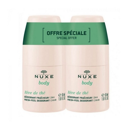 Nuxe Rêve de thé Déodorant Roll-on, 2 x 50 ml