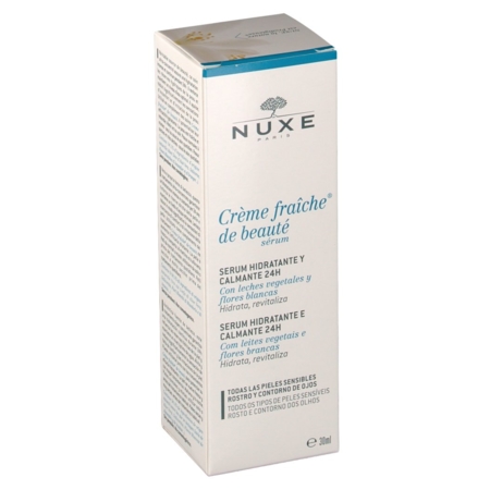 Nuxe sérum crème fraîche de beauté - soin concentré hydratant 24h - 30ml 