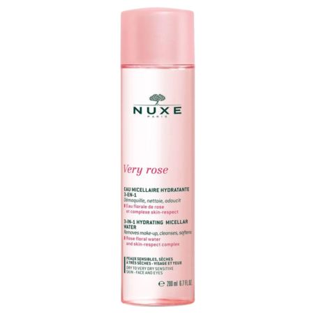 Nuxe Very Rose eau micellaire hydratante peau sèche, 200 ml