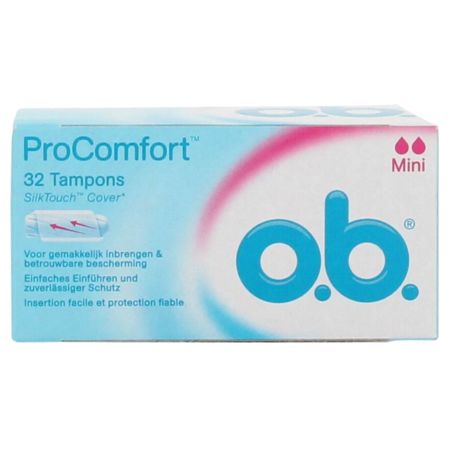 Ob pro comfort tampon periodique mini, x 32