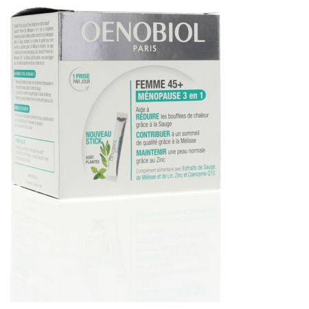 Oenobiol ménopause 3 en 1 - boite de 30 sachets