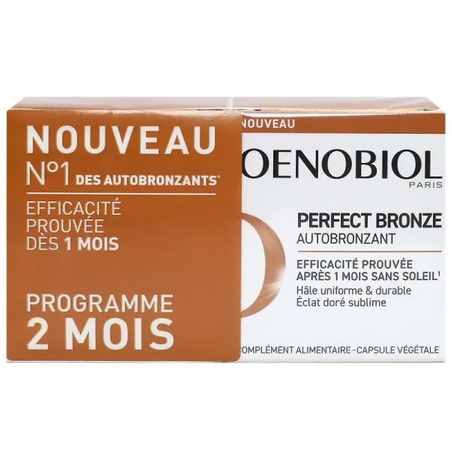 Oenobiol Perfect Bronz Autobronzant Peau Claire, 2x 30 Capsules