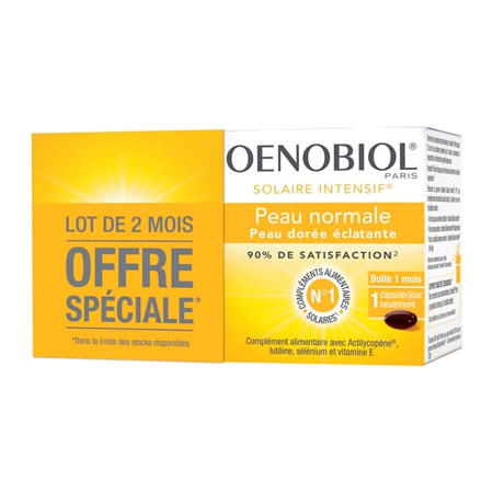 Oenobiol Solaire Intensif - Peaux normales - Lot de 2 x 30