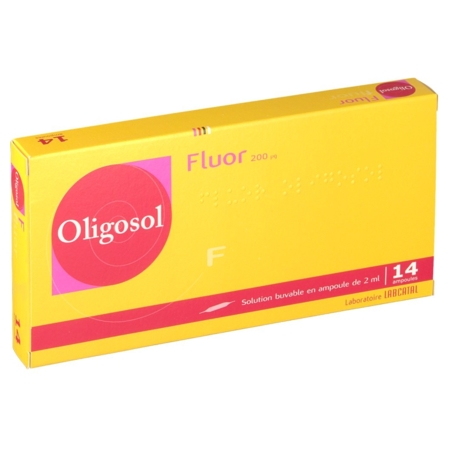 Oligosol fluor solution buvable, 14 ampoules