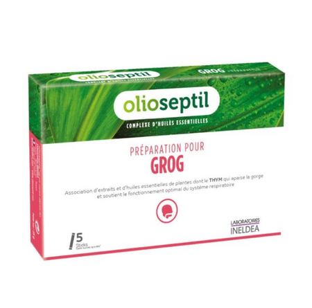 OLIOSEPTIL Préparation pour Grog, 5 sticks