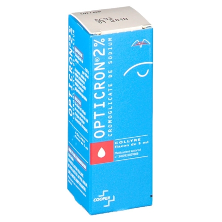 Opticron 2 %, flacon de 5 ml de collyre