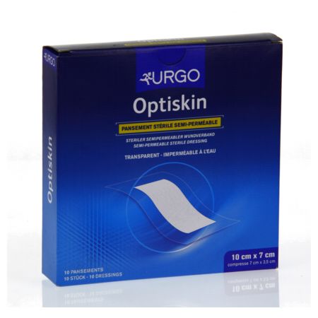 Optiskin pansement sterile 10 cm x 7 cm, x 10