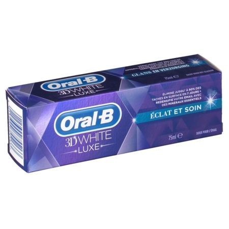 Oral b 3d white luxe eclat soin dentifrice, 75 ml