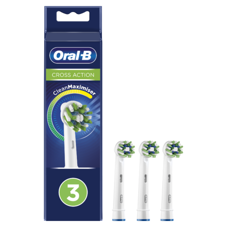 Oral-B CrossAction Brossette Avec Technologie CleanMaximiser, Lot De 3  