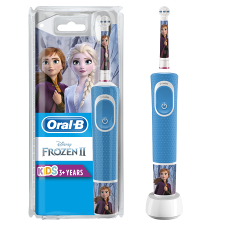 Oral-B Kids Brosse À Dents Électrique Rechargeable, 1 Manche Disney La Reine Des Neiges 2, 3 Ans Et Plus  