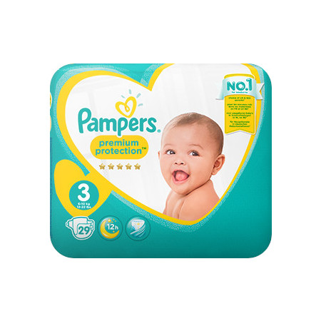 Pampers New Baby T3 Midi 4-9 kg, 29 couches