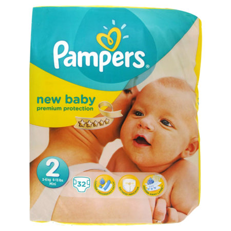 Pampers couches new baby de 3-6kg - 32 couches